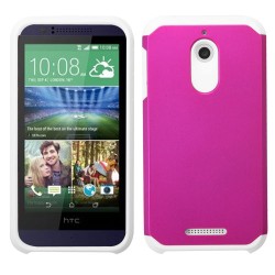 Funda Protector Mixto HTC Desire 510 512 Rosa / Blanco