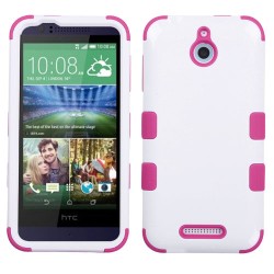 Case Protector Triple Layer HTC One Desire 510 White / Pink