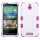 Funda Protector Triple Layer HTC One Desire 510 512 Blanco / Rosa