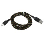 Cable Forro Tela 1.8m Micro USB Negro