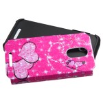 Case Protector Dual HTC One Desire 510 Pink / Black Stars (17004404) by www.tiendakimerex.com