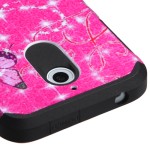 Case Protector Dual HTC One Desire 510 Pink / Black Stars (17004404) by www.tiendakimerex.com