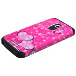 Case Protector Dual HTC One Desire 510 Pink / Black Stars (17004404) by www.tiendakimerex.com
