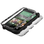 Case Protector Triple Layer HTC One Desire 510  Silver / Black Flowers (17004400) by www.tiendakimerex.com