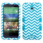 Funda Protector Triple Layer  HTC One  Desire 510 Blanco / Aqua Zic Zac (17004399) by www.tiendakimerex.com