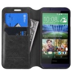 Case Cartera Piel Sintetica HTC One Desire 510 Black (17004390) by www.tiendakimerex.com