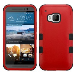 Funda Protector Triple Layer HTC One M9 Rojo / Negro 