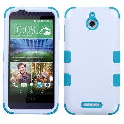 Funda Protector Triple Layer HTC Desire 510 512 Blanco / Aqua 