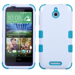 Case Protector Three layer HTC Desire 510 White / Aqua 