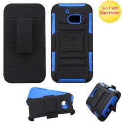 Clip Dual Mixto HTC 10 Negro / Azul c/pie 