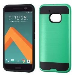 Funda Protector Mixto HTC 10 Verde Metalico